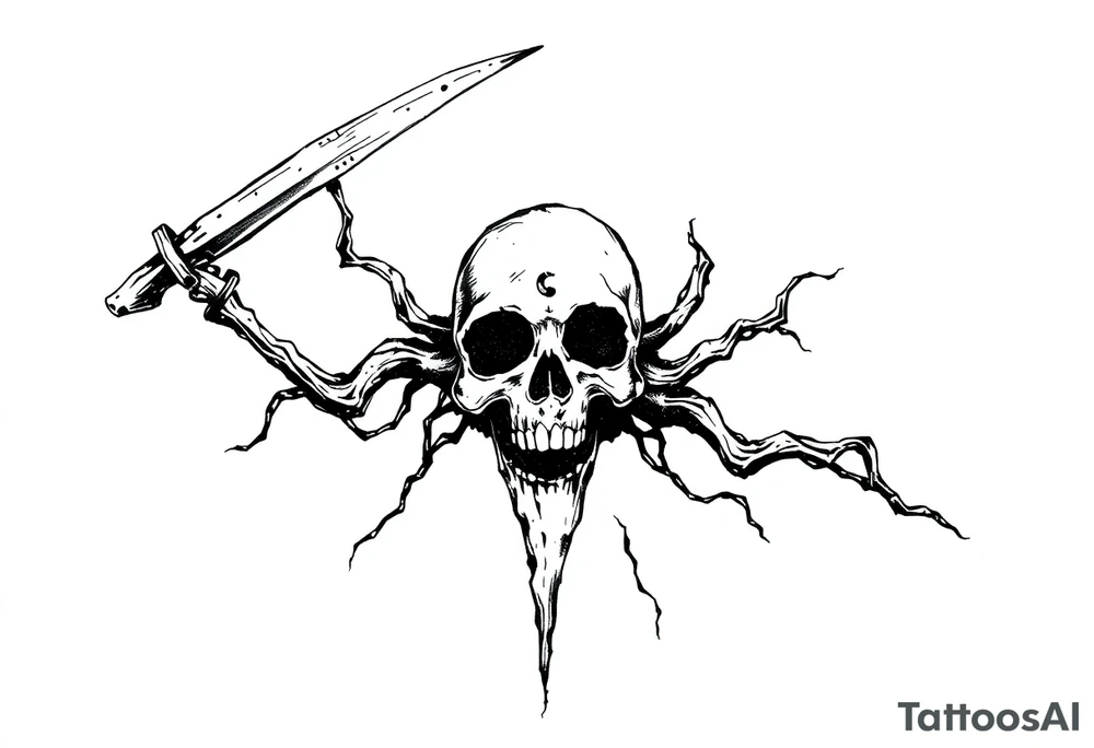 Black plague tattoo idea