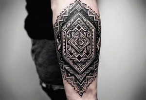 small tattoo on the forearm of a man with the initials MLJ, date of birth 22/09/22 in the style of a moluccan tattoo tattoo idea