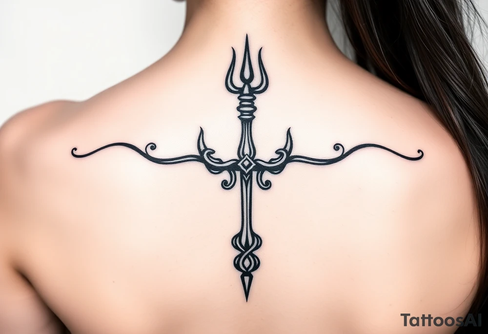 Lord Shiva trishul tattoo idea
