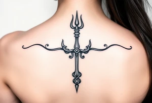 Lord Shiva trishul tattoo idea