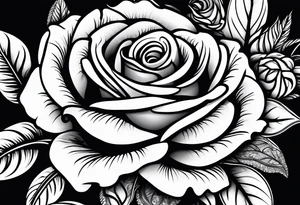 Roses and ornemental tattoo idea