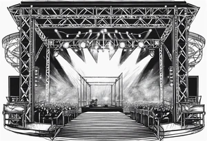 Truss, stage, lights, moving head tattoo idea