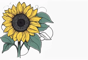 Sunflower for a male tattoo tattoo idea