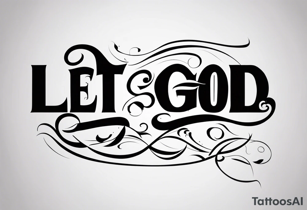 let god tattoo idea