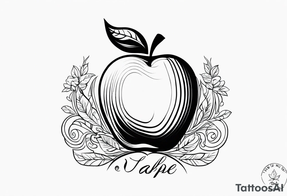 Apple, “Apple of my eye”, dad, bicep, feminine tattoo idea