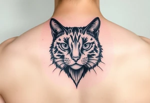 black cat tattoo idea