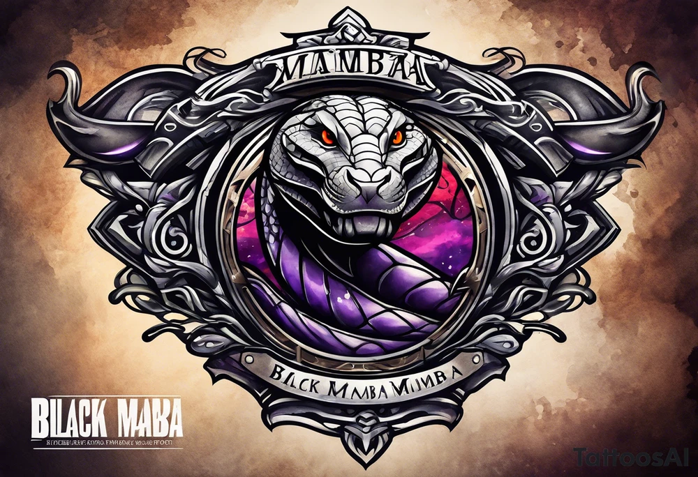 black mamba logo tattoo idea