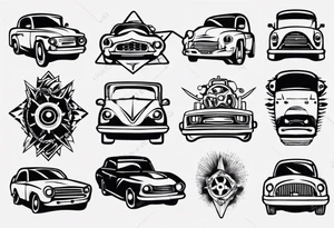Car part tattoo idea