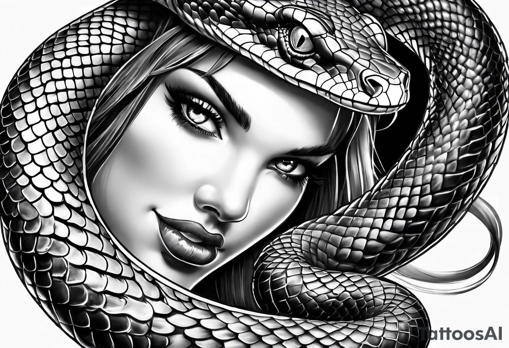 realistic snakec tattoo tattoo idea