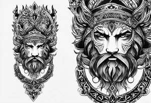 Thin line of a nordic chain that surrounds the forearm tattoo idea