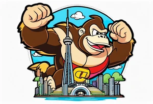 Donkey Kong on CN tower tattoo idea