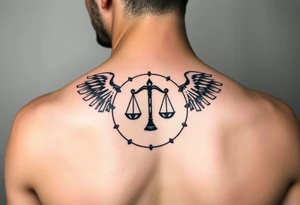 Angel Leonardo, signo zodiacal libra, circulo de música electrónica favorita tattoo idea