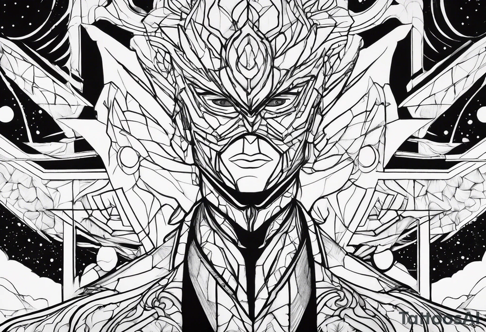 Quantum Hero
A hero with mastery over quantum physics confronts a reality-warping threat, their understanding of the quantum realm crucial.
The fabric of reality bends around them, their quantum insights shaping the battle. tattoo idea