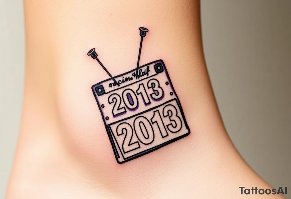 Racing half marathon bib 2013 purple and gold running safety pins piercing the skin running tattoo idea