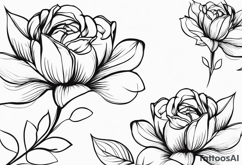Flowers , strength , powerful, sexy tattoo idea