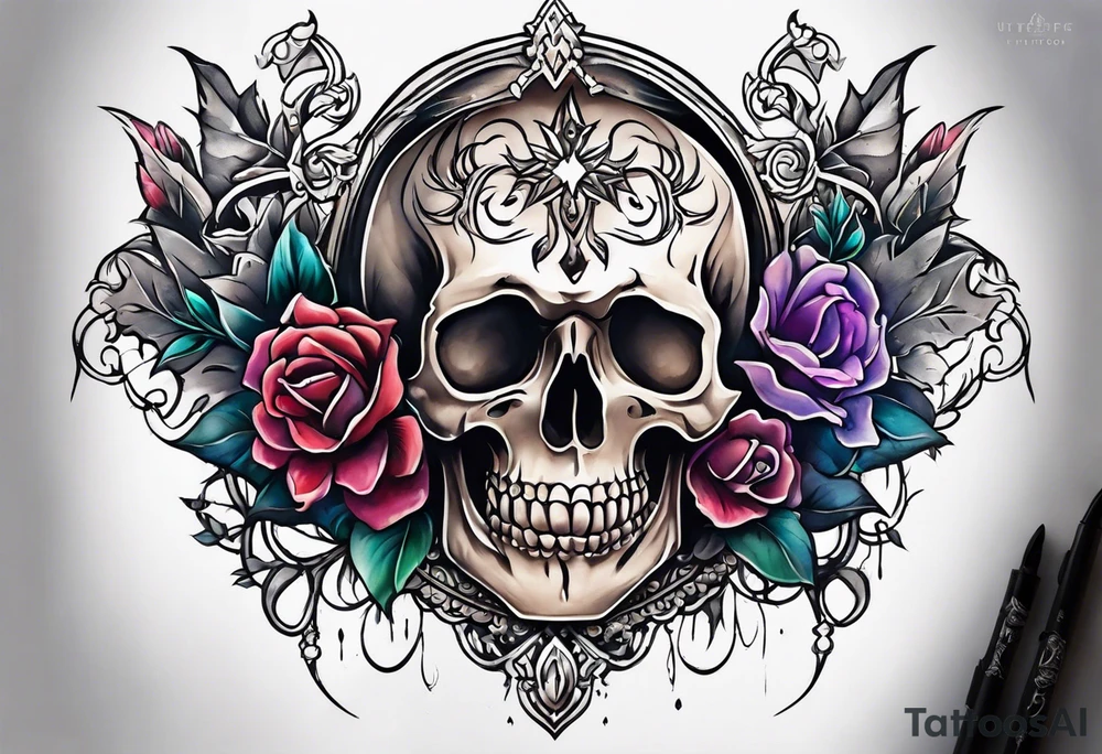 grave tattoo idea
