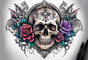 grave tattoo idea