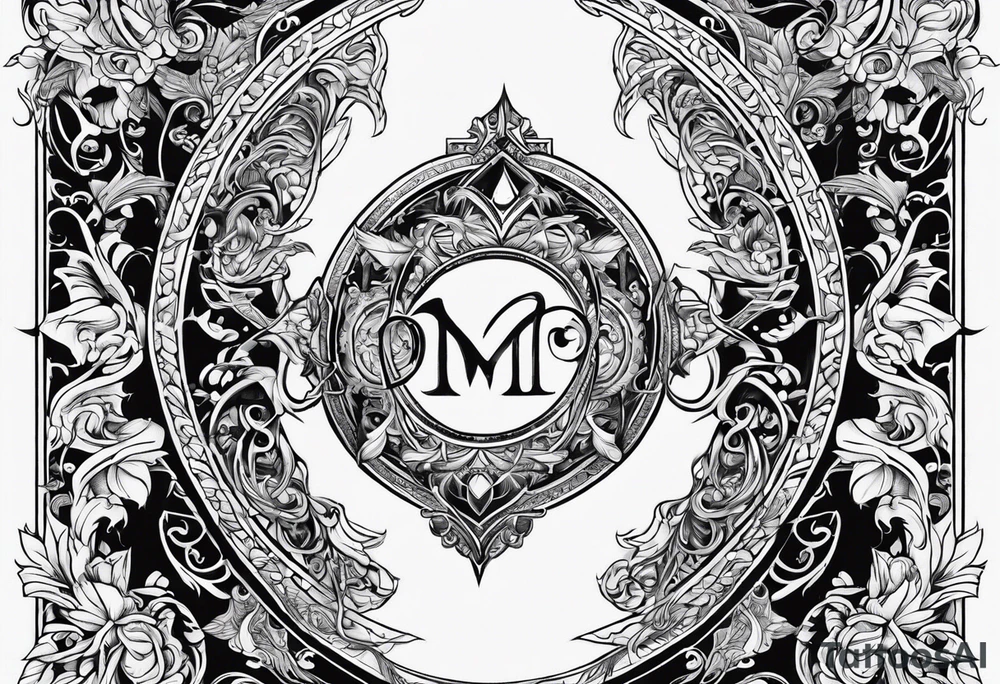 Twin flame symbol with a book tattoo idea