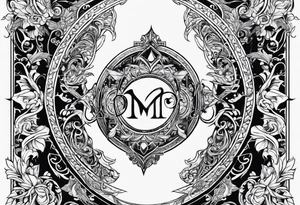 Twin flame symbol with a book tattoo idea