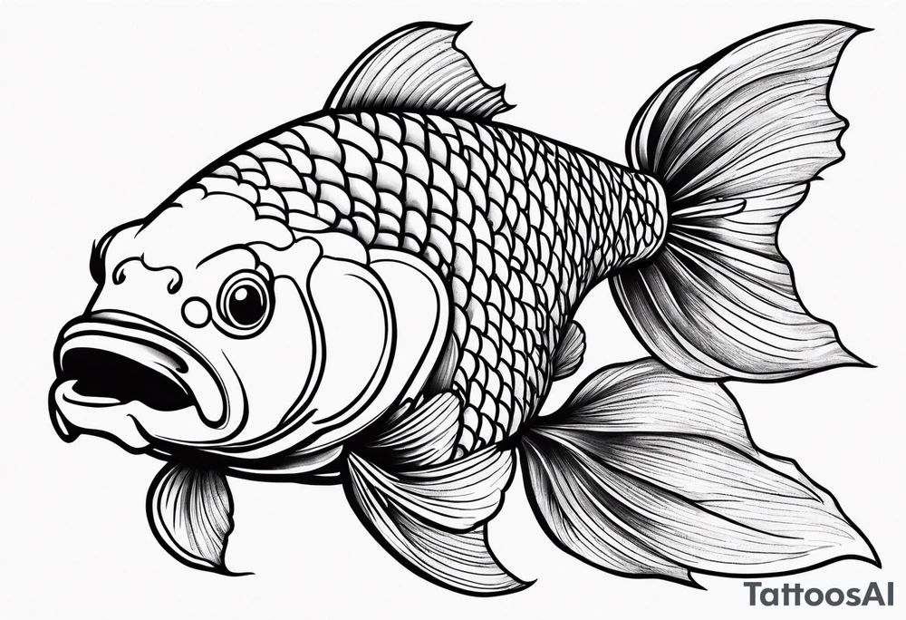 Koi fish tattoo idea