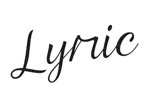 Lyric cursive tattoo idea