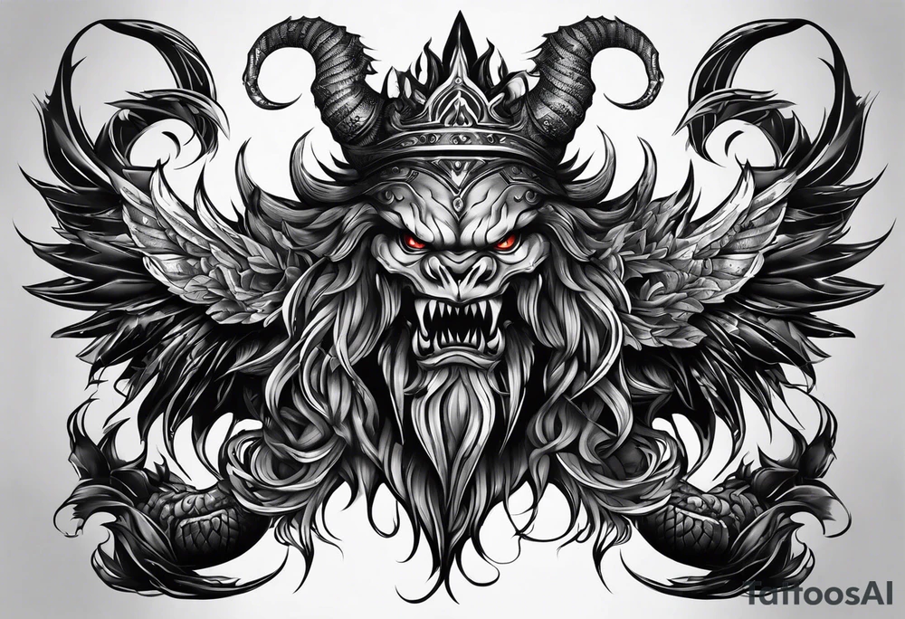 Monster tattoo idea