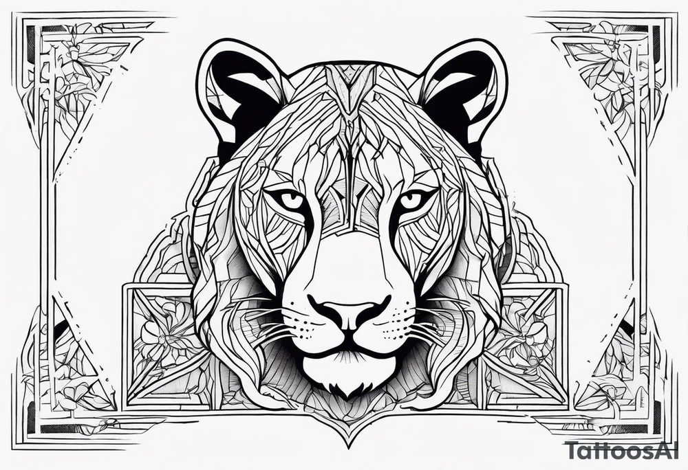 Lioness tattoo idea