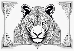 Lioness tattoo idea