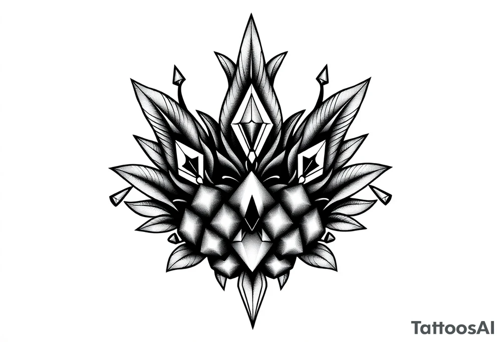 Majestic crown pineapple vagina anus diamonds tattoo idea Majestic crown pineapple vagina anus diamonds tattoo idea