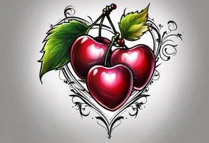 Cherry love tattoo idea