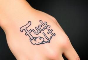 Fuck it tattoo idea