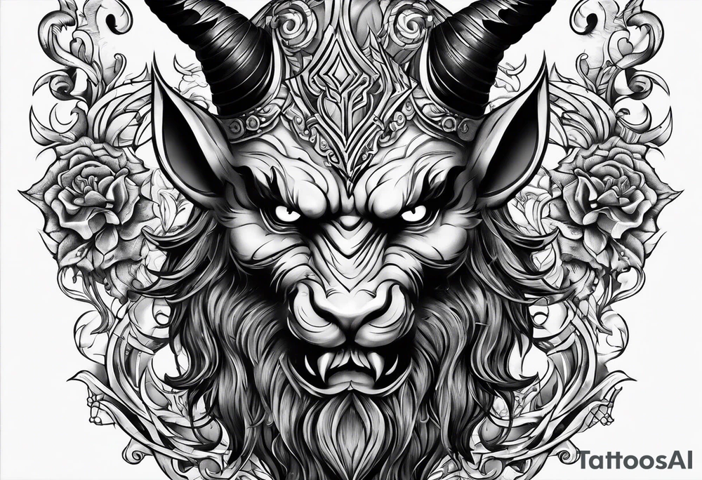 Devil on the shoulder tattoo idea