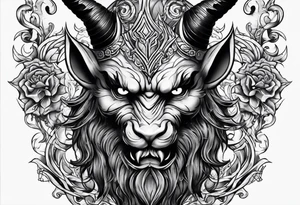 Devil on the shoulder tattoo idea