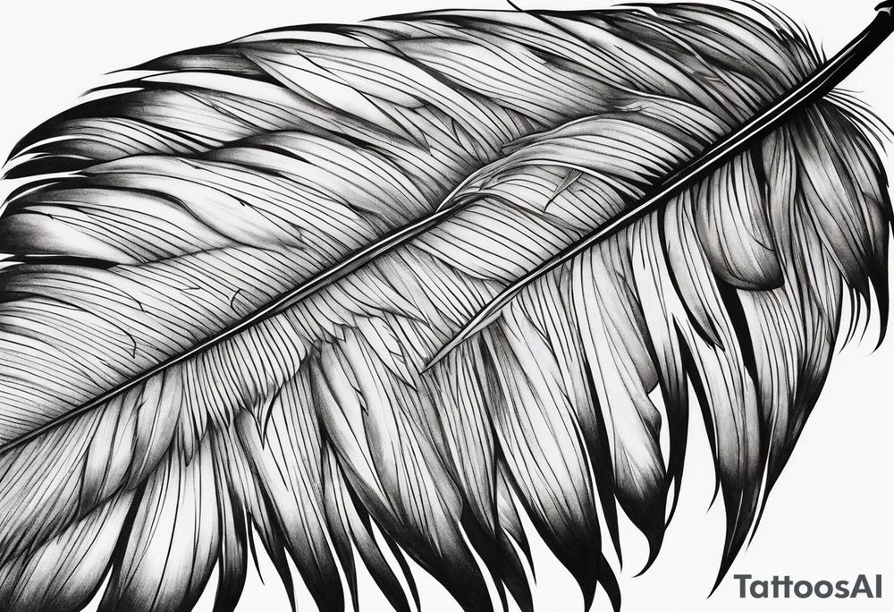 duck feather tattoo idea