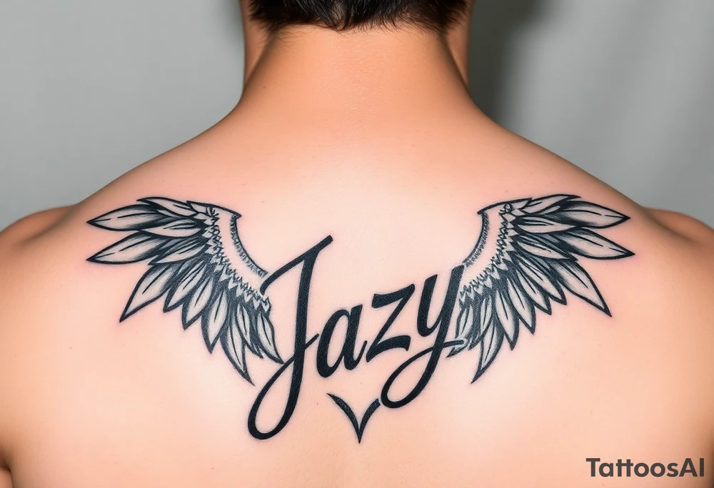 remembrance of a deceased bestfriend with the name Jazy incorporated tattoo idea