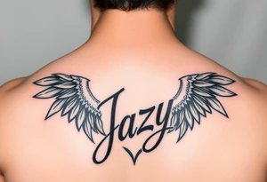 remembrance of a deceased bestfriend with the name Jazy incorporated tattoo idea