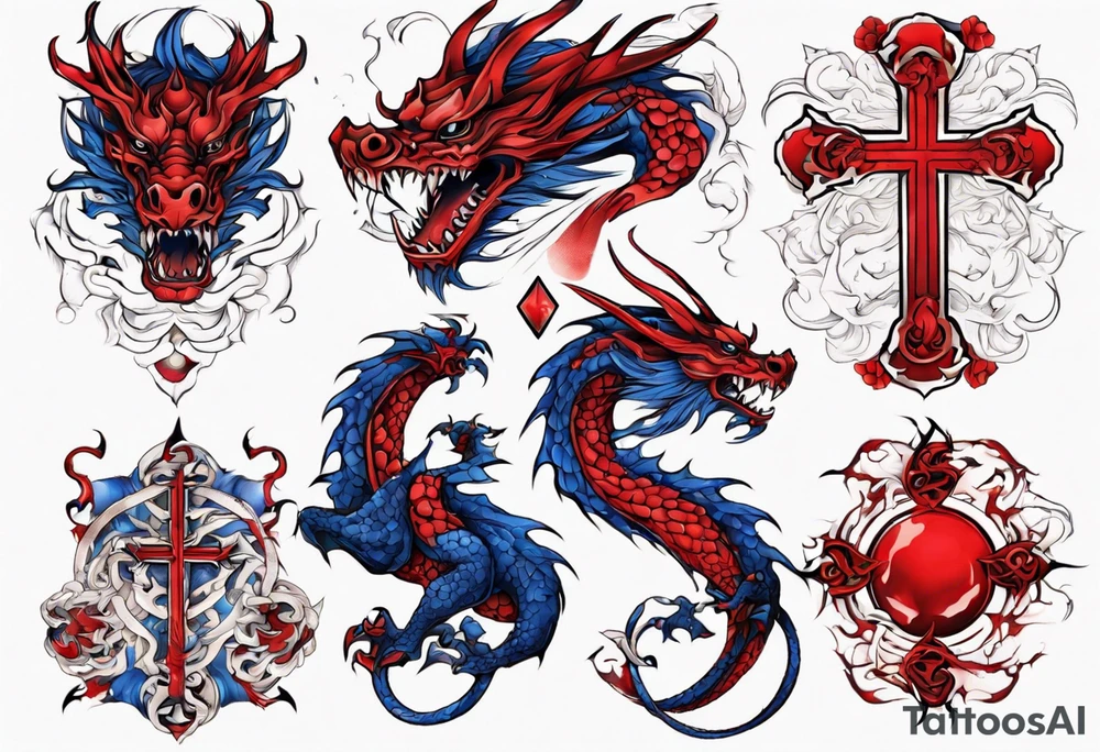 Sapphire
Dragon
Cross
Fierce
Red tattoo idea