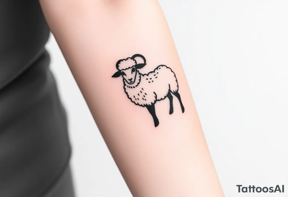 Black sheep tattoo idea