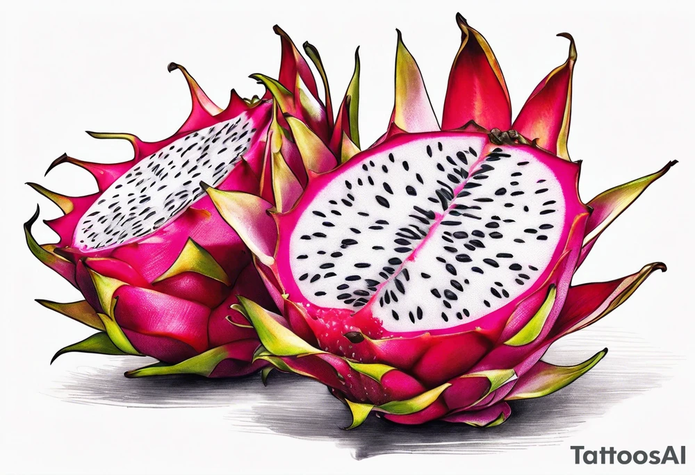 Dragon fruit tattoo idea