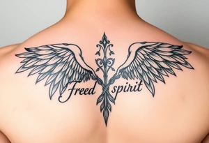 love, courage, free spirit and prosperity tattoo idea