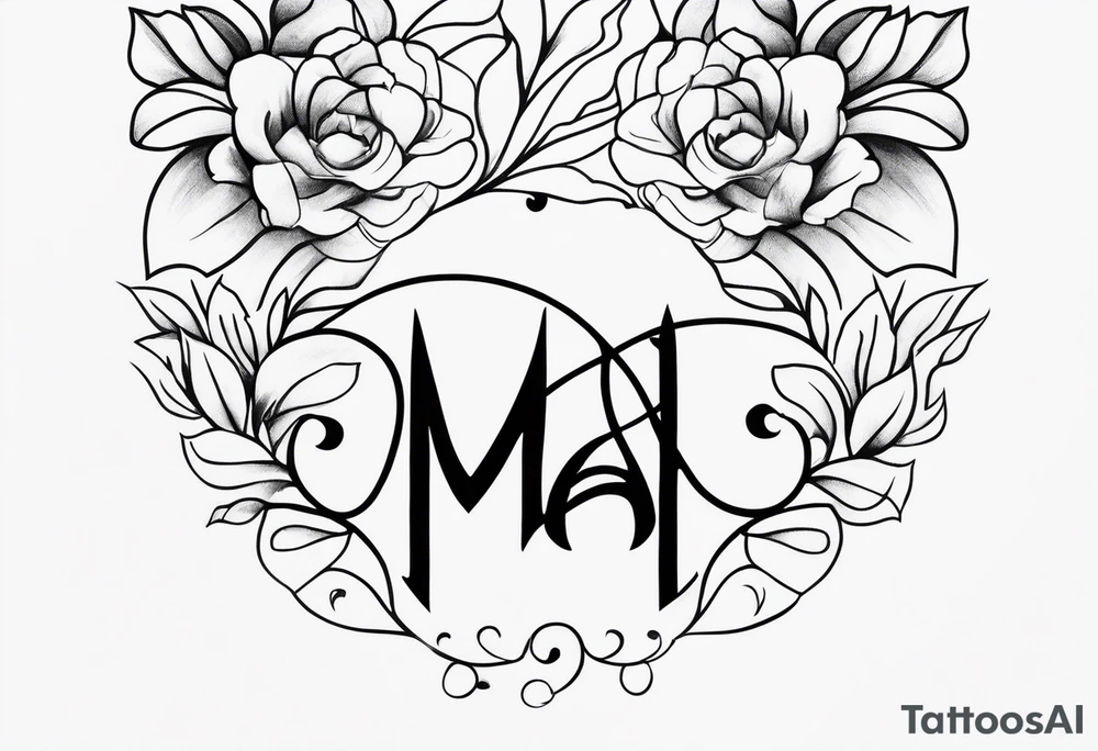 Tatuagem no braço letras mãe é pai tattoo idea