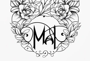 Tatuagem no braço letras mãe é pai tattoo idea