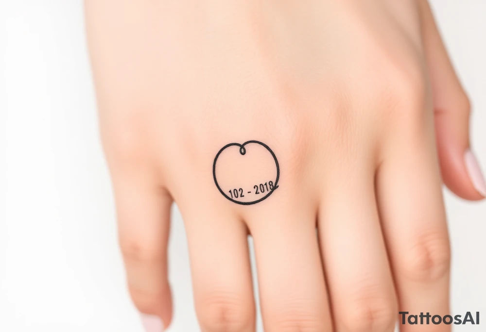 simple and elegant black wedding ring with the wedding date tattoo idea simple and elegant black wedding ring with the wedding date tattoo idea