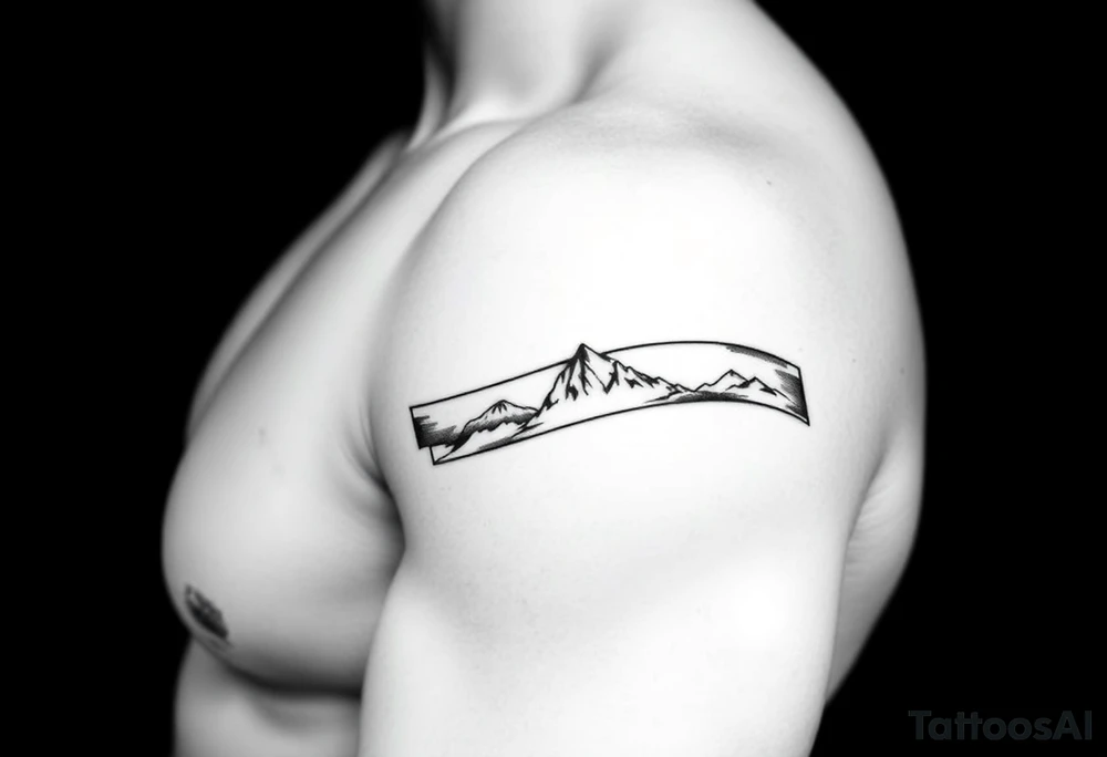 Armband around the right arm. Not written. The tattoo will represent courage, a willingness to explore new places and being a lifelong learner. The armband should not be higher than 10cm in height. tattoo idea