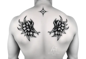 bondage fetish inspired full butt tattoo for a man tattoo idea