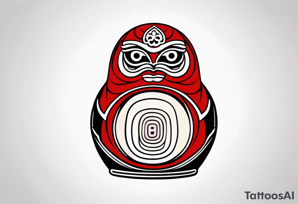 Daruma doll tattoo idea