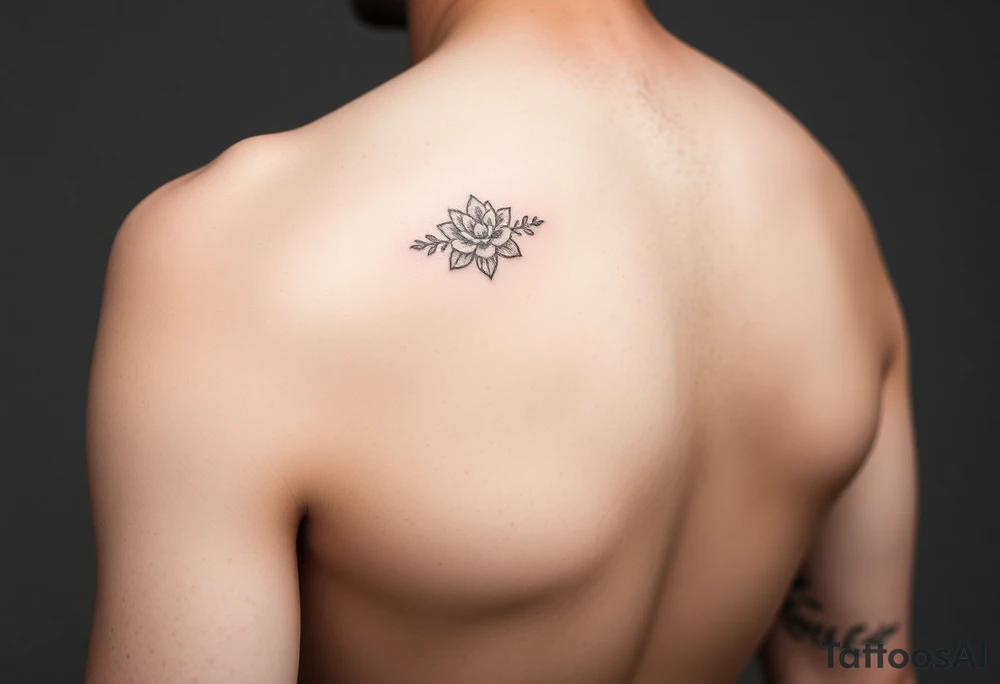 Simple minimalist feminine tattoo small line art on arm tattoo idea