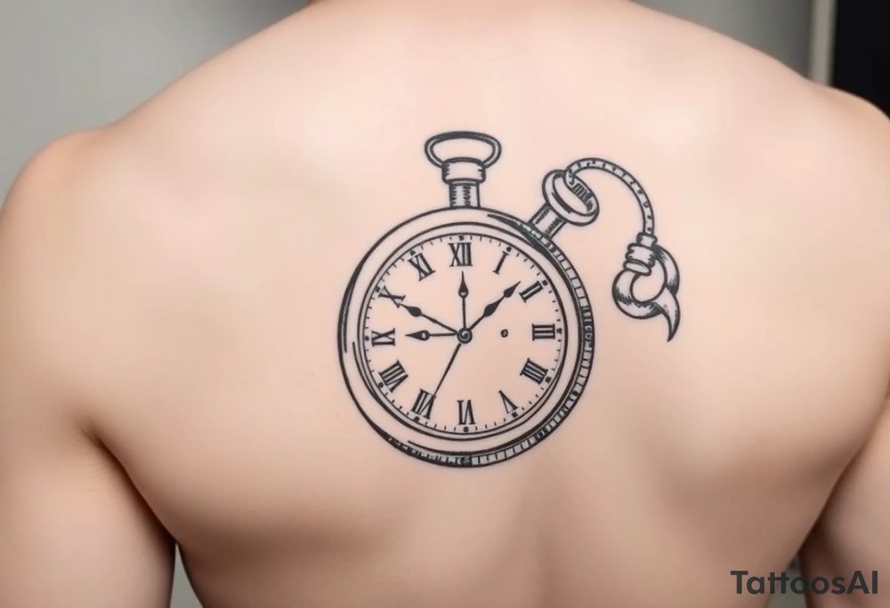strength, brave, music, pocket watch tattoo idea