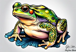 Gamakichi toad tattoo idea