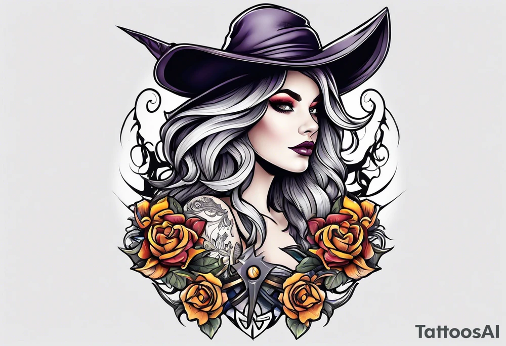 Witch tattoo idea